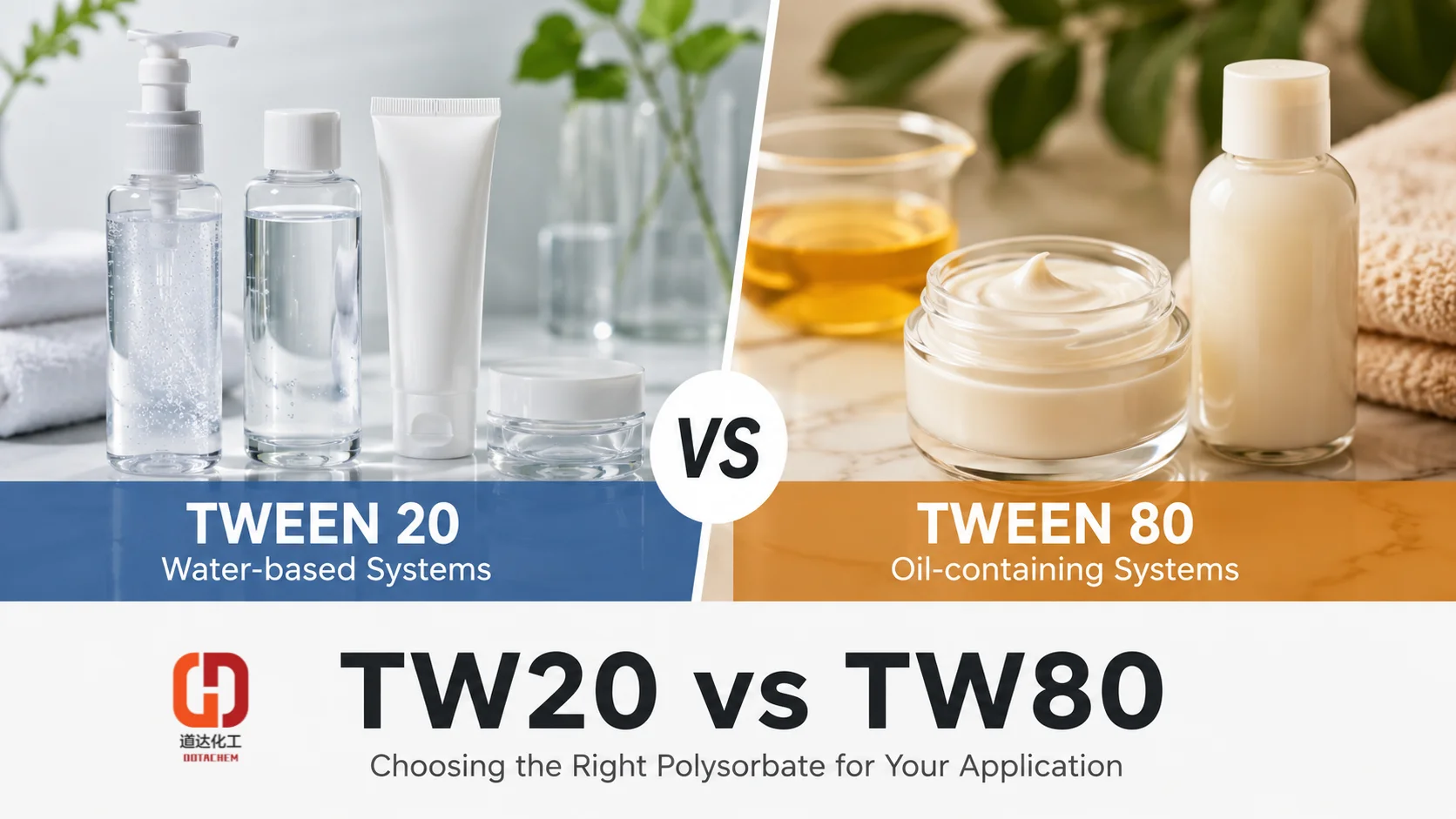 Tween 80 vs Tween 20: Nøgleforskelle og hvordan man vælger til din applikation