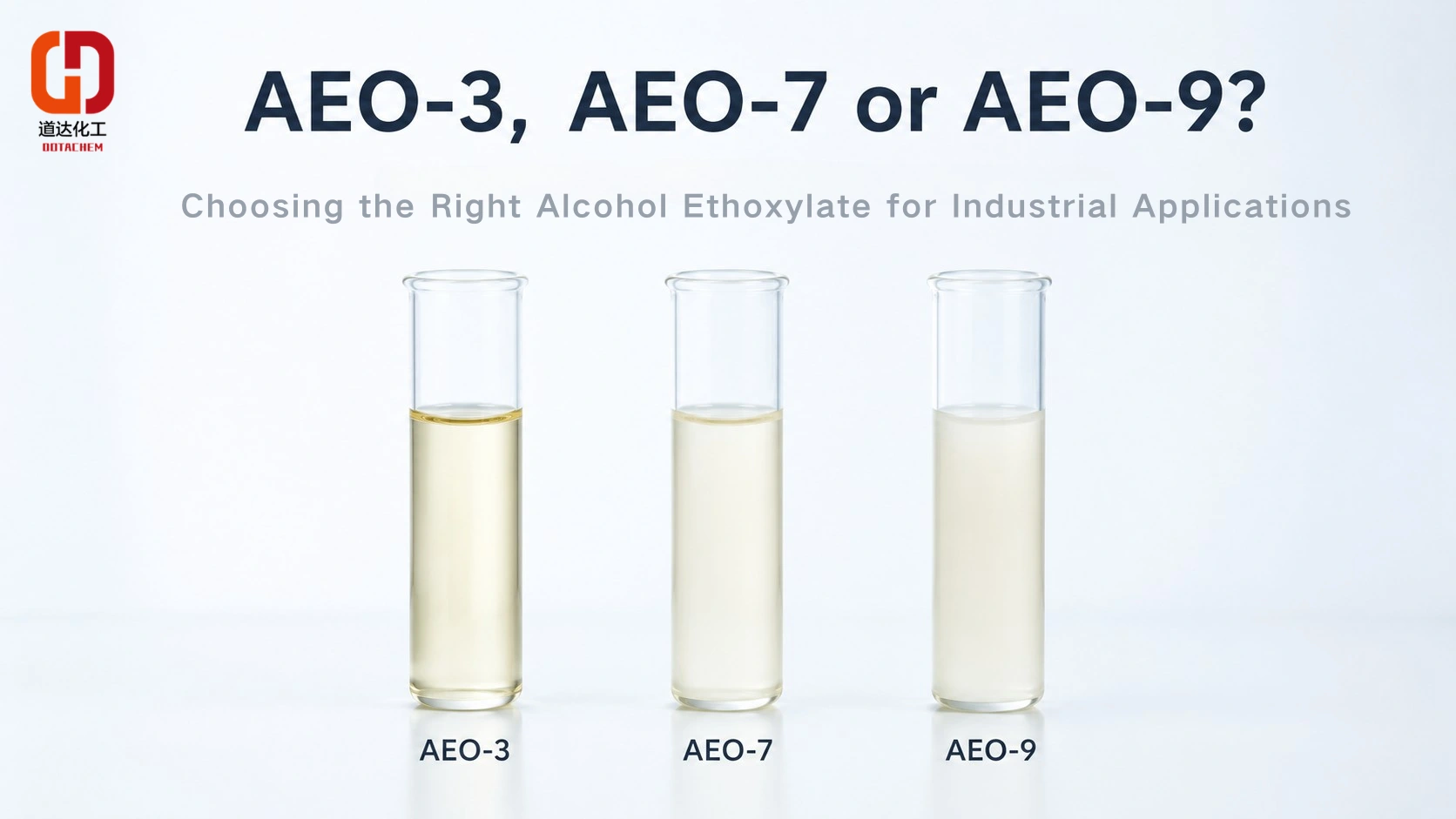 AEO-3, AEO-7 eller AEO-9? Valg af det rigtige alkoholethoxylat til industrielle anvendelser